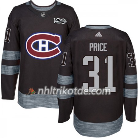 Montreal Canadiens Trikot Carey Price 31 1917-2017 100th Anniversary Adidas Schwarz Authentic - Herren